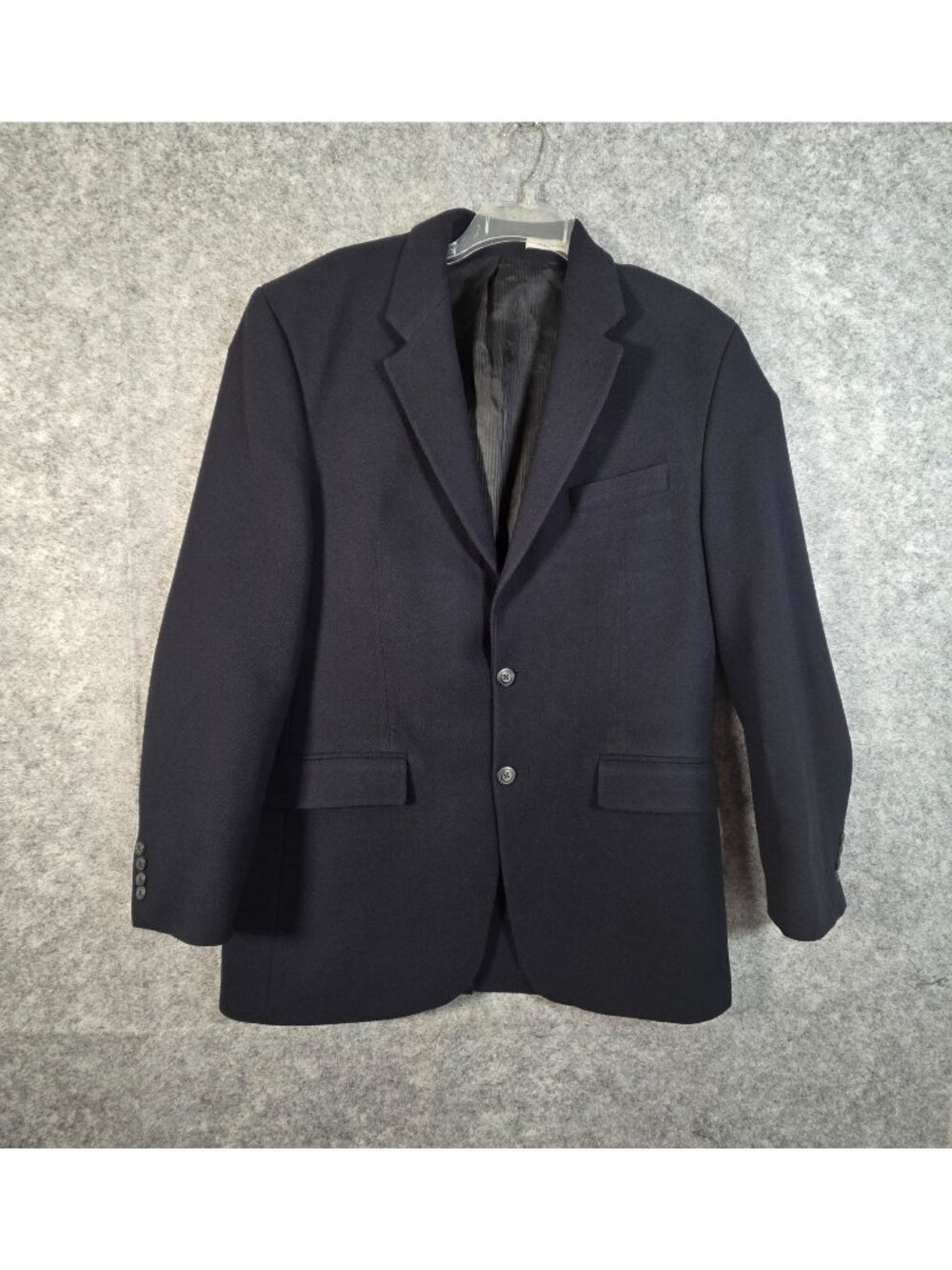 Polo University Ralph Lauren Black Wool Cashmere Blazer 3 Button Old Money Sport